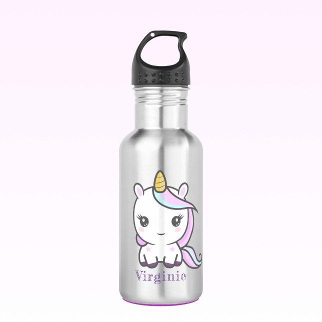 Botella de agua Cute Unicorn (Cute Unicorn Water Bottle)