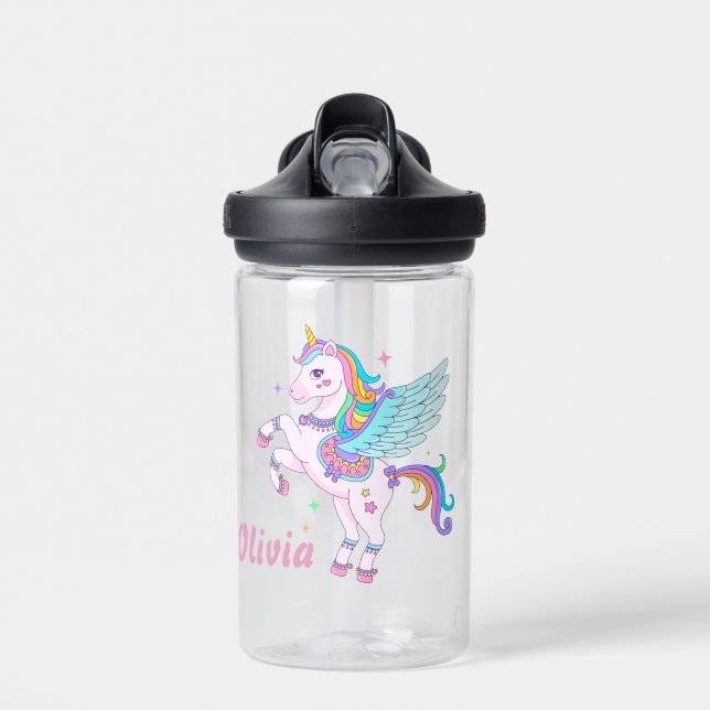 Botella de agua Cute Unicorn (Delante)