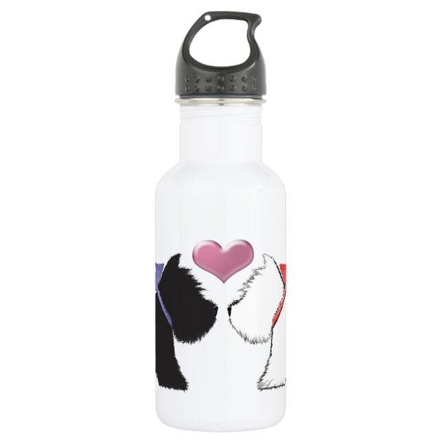 Botella De Agua Cute Westie Dogs Art (Anverso)