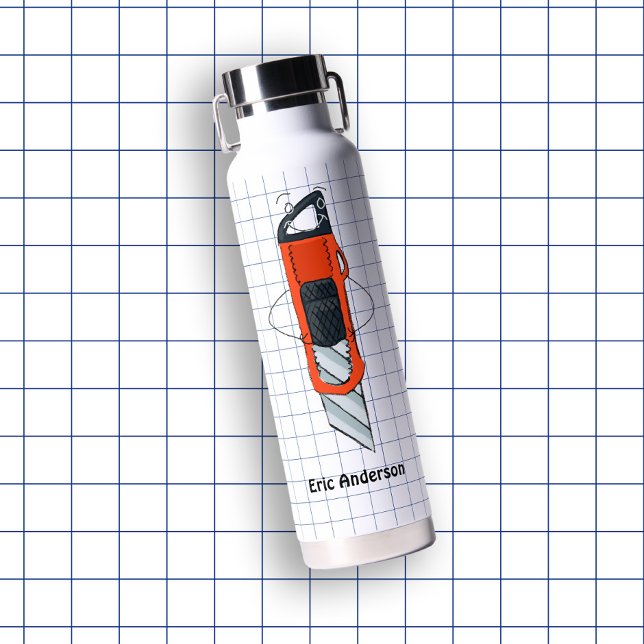 Botella De Agua Cutter de suministros escolares dibujado a mano (Subido por el creador)