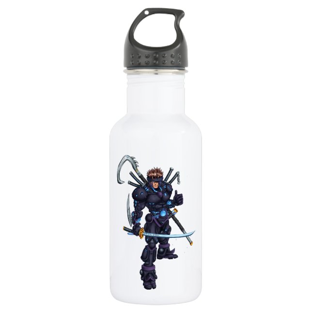 Botella De Agua Cyber Ninja (Anverso)