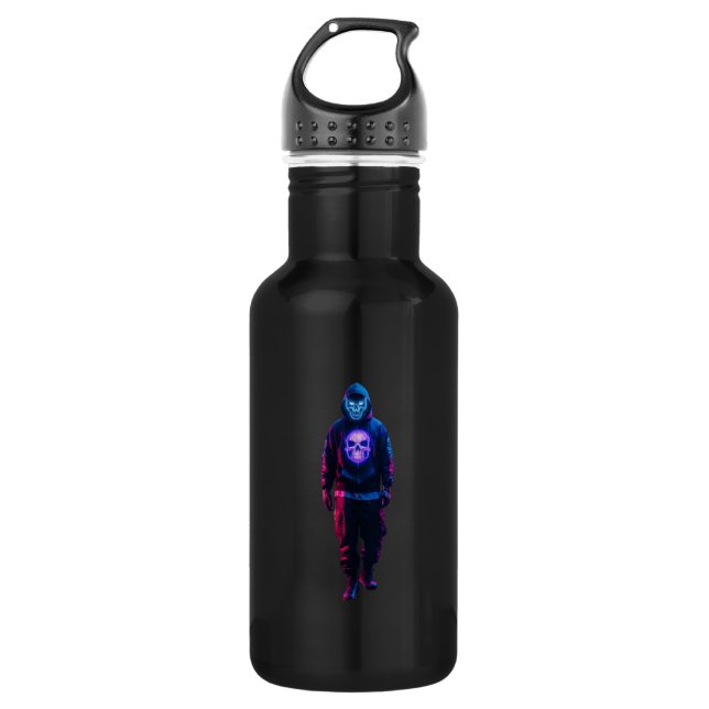 Botella De Agua Cyberpunk (Anverso)