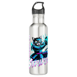 Botella De Agua Cyberpunk Samurai Striker For Gamers & Athletes
