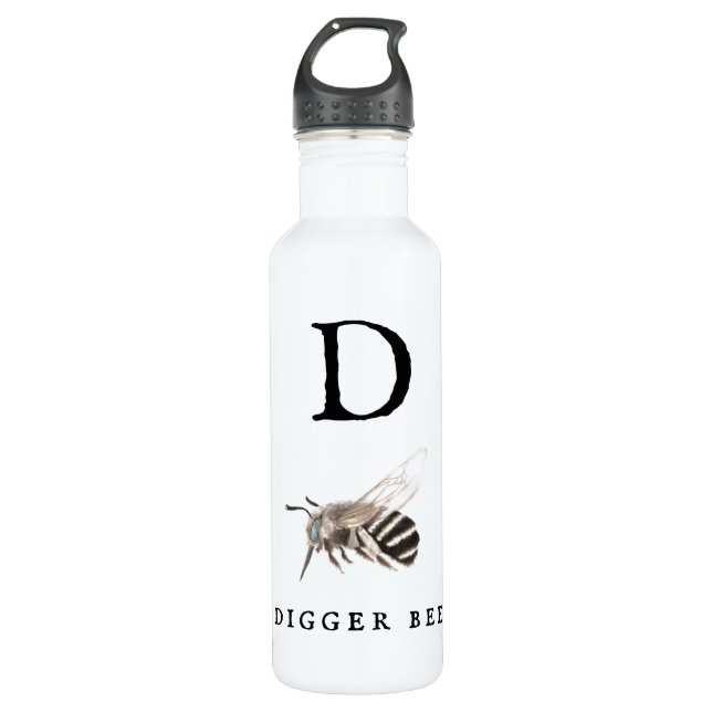 Botella De Agua "D" Digger Bee (Anverso)