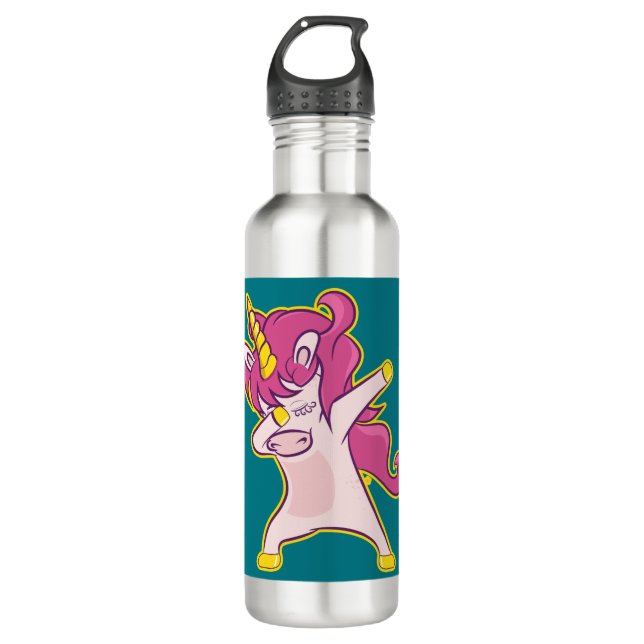 Botella De Agua Dabbing Unicorn (Anverso)