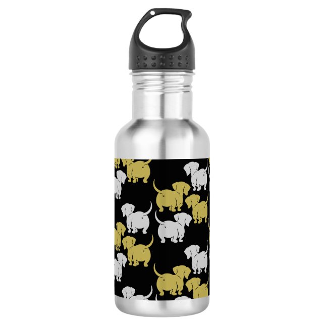 Botella De Agua Dachshund Mascota Dog (Anverso)