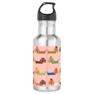 Botella De Agua Dachshunds divertidos