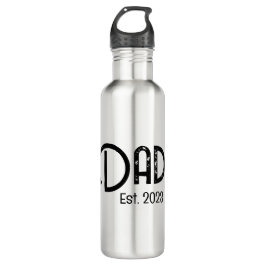 Botella De Agua Dad Established New Dad Gift