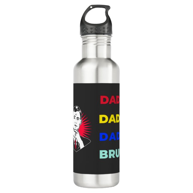 Botella De Agua Dada Daddy Dad Bruh (Anverso)