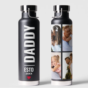 Botella De Agua Daddy Establecido   Personalizado Fecha 4 Foto Reg