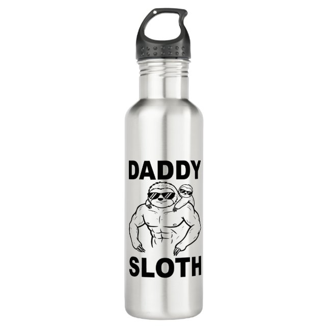 Botella De Agua Daddy Sloth (Anverso)