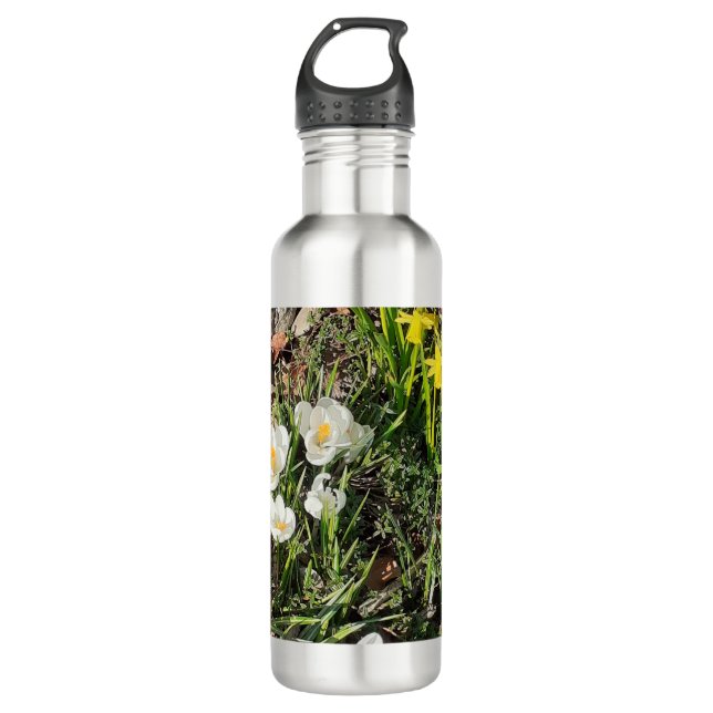 Botella De Agua Daffodils y Crocus (Anverso)
