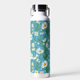 Botella De Agua Daisies De Verano En Aqua