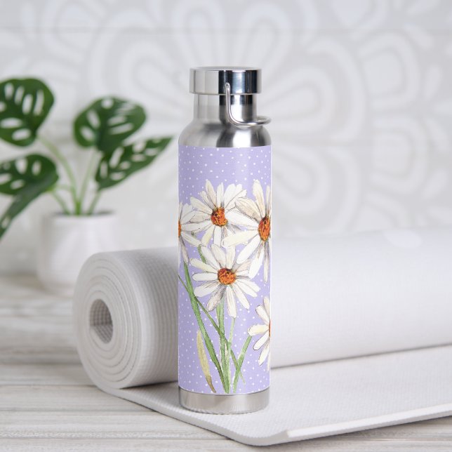 Botella De Agua Daisy Bouquet Sobre Puntos (Yoga)