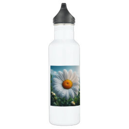 Botella De Agua Daisy Floral White