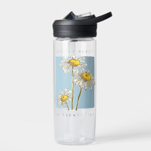 Botella De Agua Daisy Flowers Beauty Slogan