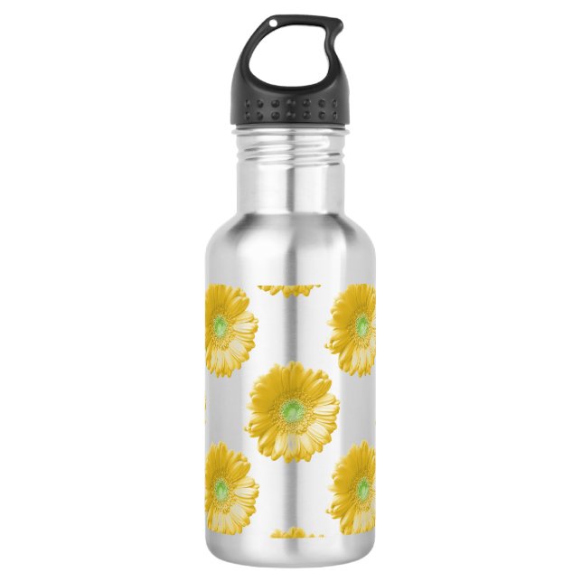 Botella De Agua Daisy gerbera amarilla (Anverso)