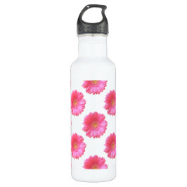 Botella De Agua Daisy gerbera rosada