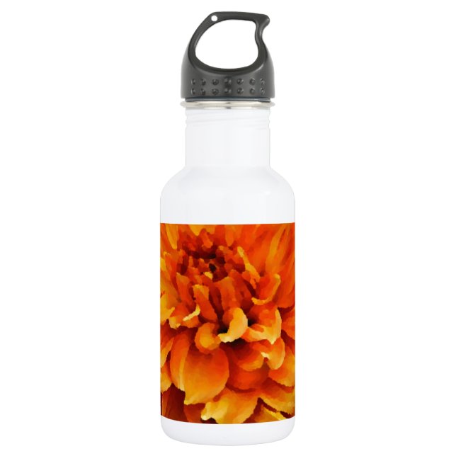 Botella De Agua Dalia - luna de miel - naranja (Anverso)