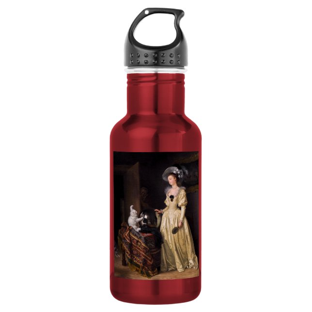 Botella De Agua Dama con gato, Marguerite Gérard (Anverso)