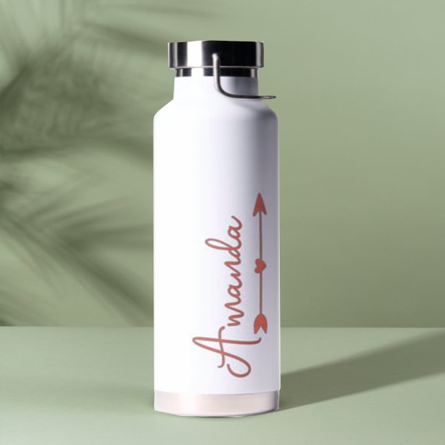 Botella De Agua  Dama de honor elegante con guion personalizado co (Subido por el creador)