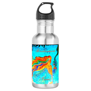 Botella De Agua Dama de honor personalizada sirena