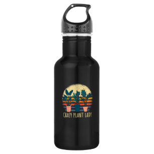 Botella De Agua Dama de planta loca