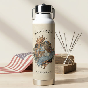 Botella De Agua Dama Liberty Art Nouveau USA 250 Motivo ID1303