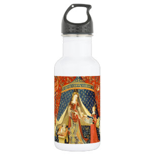 Botella De Agua Dama y Unicornio Tapiz Medieval: Arte Francés