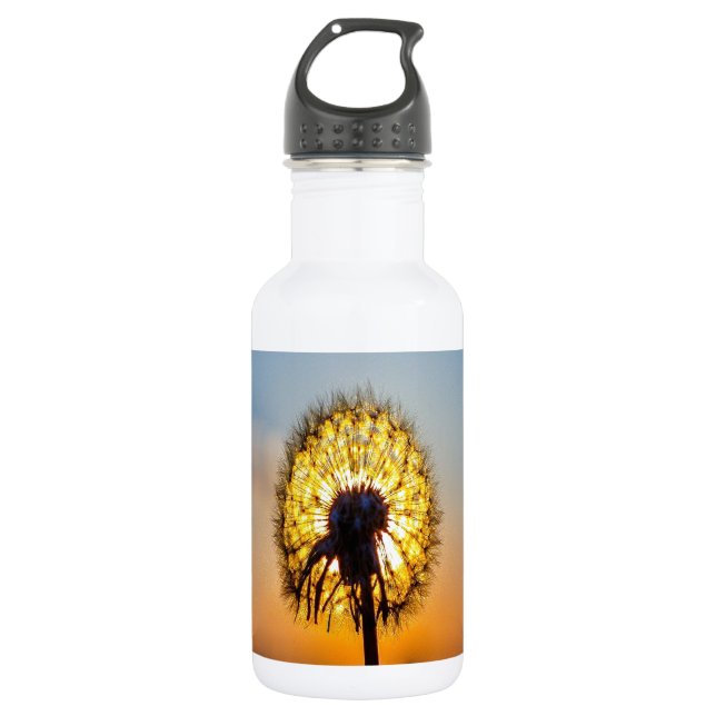 Botella De Agua Dandelion al amanecer (Anverso)