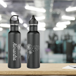 Botella De Agua Dandelions in the Wind Monogram