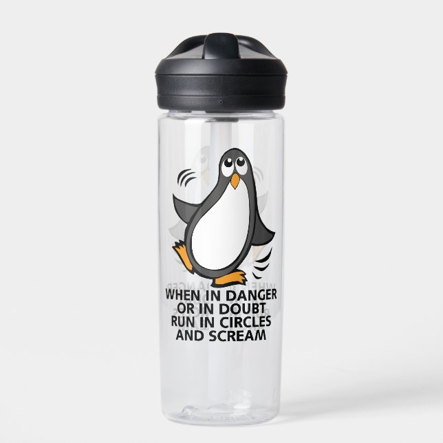 Botella De Agua Danger Funny Penguin CamelBak Eddy (Delante)
