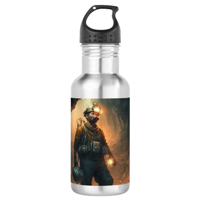 Botella De Agua Dangerous Mines (Anverso)