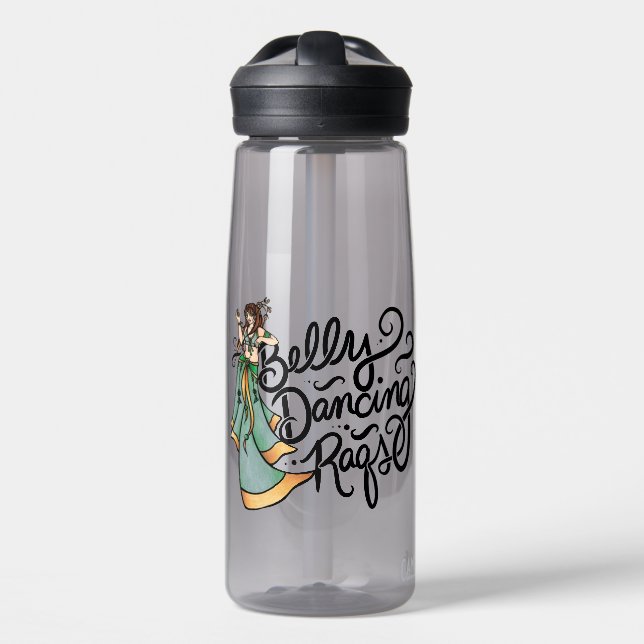 Botella De Agua Danza del Vientre Raqs Bailarina de Belly          (Delante)
