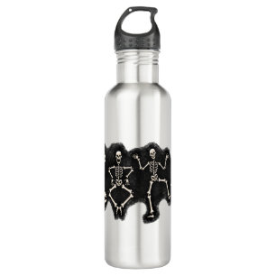 Botella De Agua Danza divertida de enamorados de Halloween con esq
