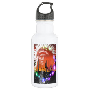 Botella De Agua Danza fantasma nativa estadounidense