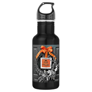 Botella De Agua Dar gracias a Wreath