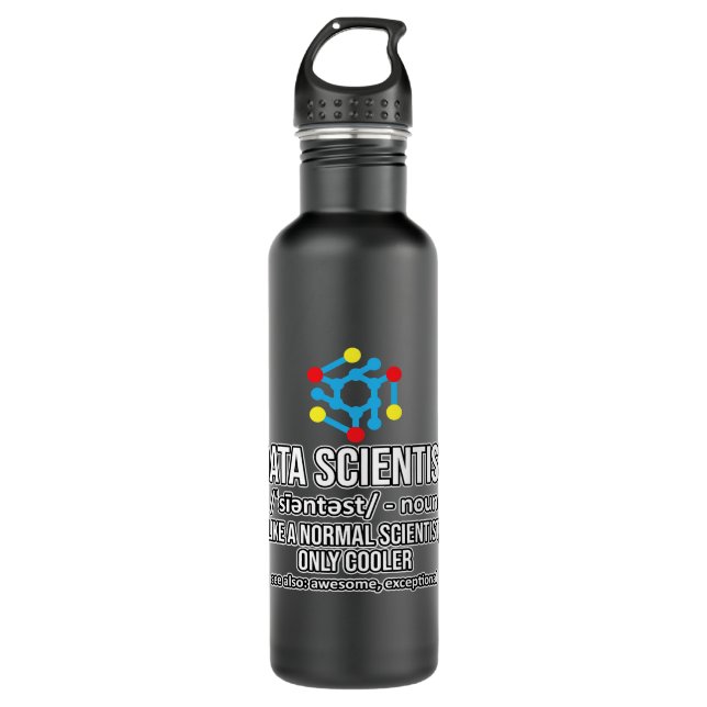 Botella De Agua Data Scientist Definition Data Analyst Science Lov (Anverso)
