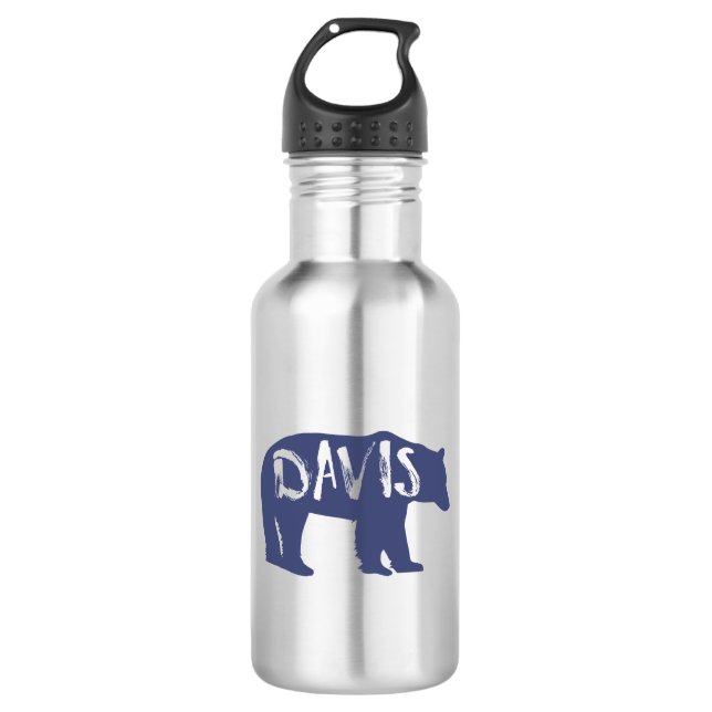 Botella De Agua Davis West Virginia Bear (Anverso)