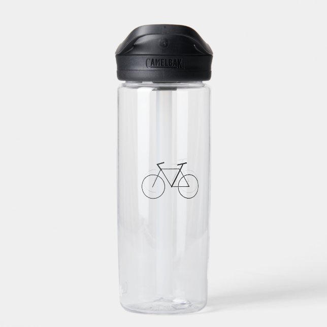 Botella de agua de 20 oz con diseño de bicicleta l (Atrás)