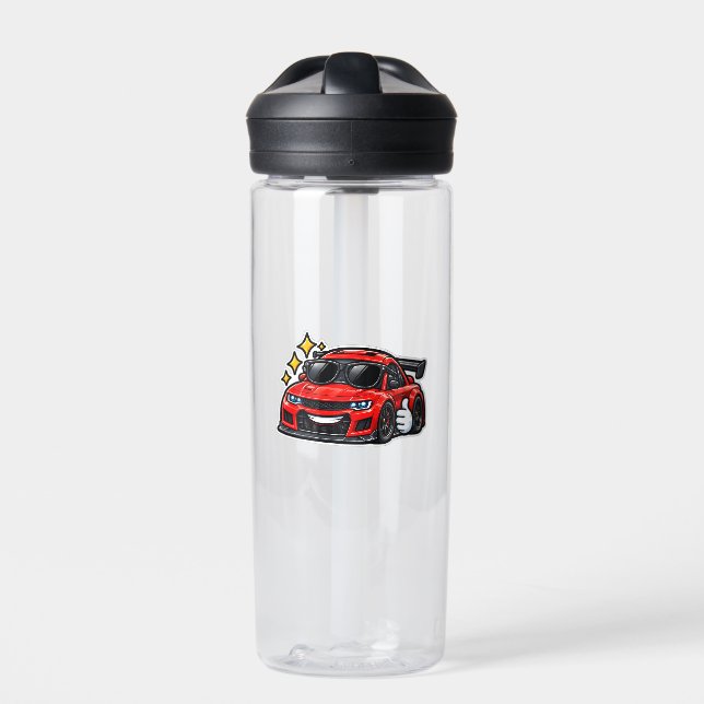 Botella de agua de 20oz Funny Car (Delante)
