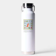Botella de agua de 22oz Pause Tiles Woodland Walk