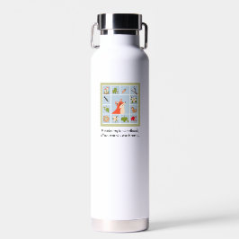 Botella de agua de 22oz Pause Tiles Woodland Walk
