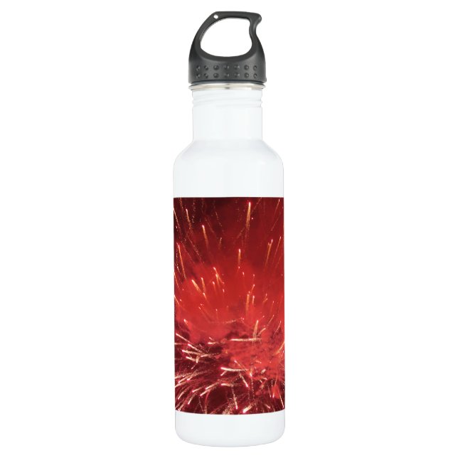 Botella de agua de 24 oz de fuegos artificiales (Anverso)