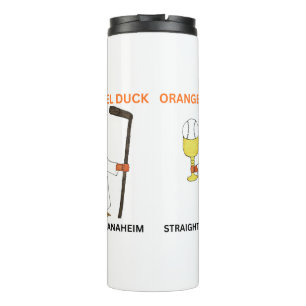 Botella de agua de 710 ml Orange Angel Duck