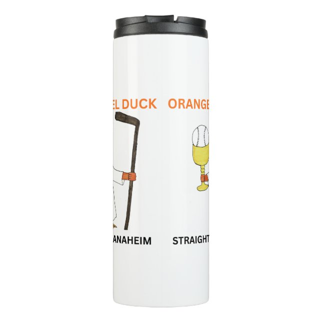 Botella de agua de 710 ml Orange Angel Duck (Reverso)