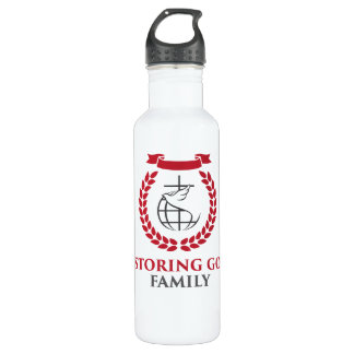 Botella de agua de acero blanca de RGF 24oz