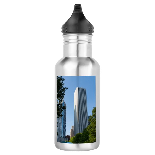 Botella de agua de acero inoxidable Aon Center Chi (Derecha)