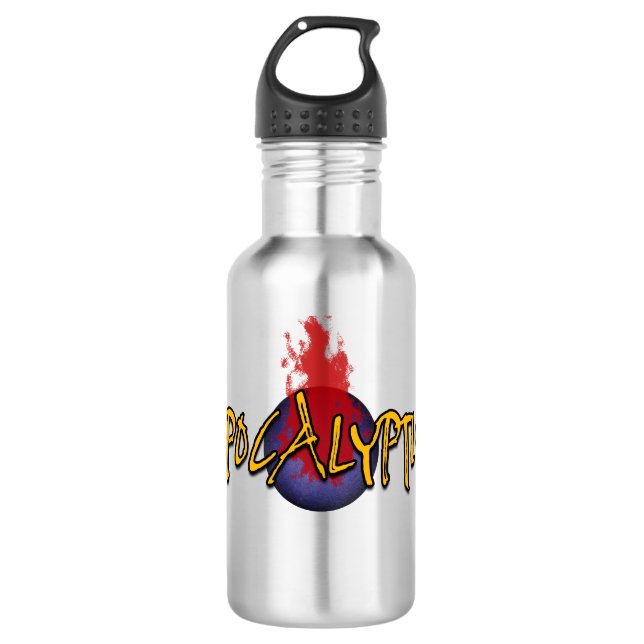 Botella de agua de acero inoxidable Apocalyptish (Anverso)