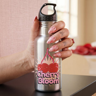 Botella de agua de acero inoxidable Cherry Bloom